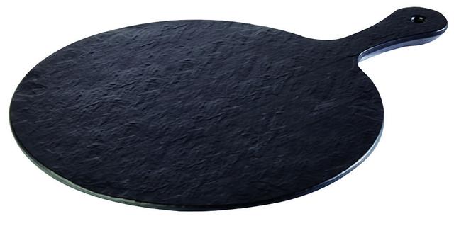 APS Serveerplateau Slate Rock - Ø300mm - Zwart
