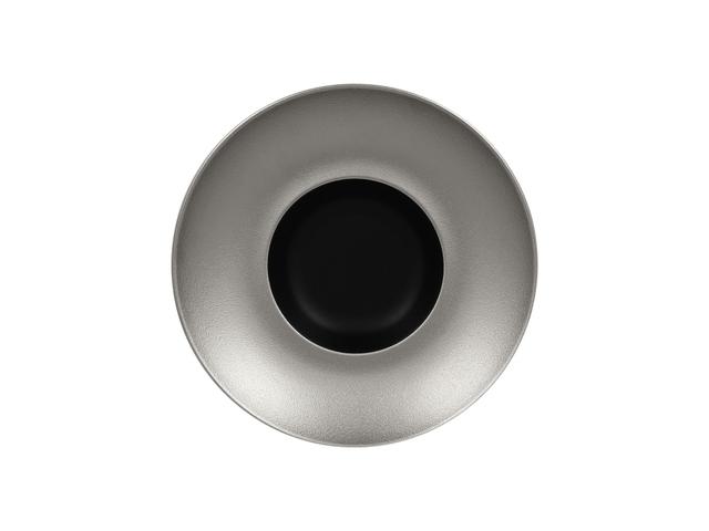 RAK Metalfusion Gourmet bord diep - Ø260mm - Black/silver