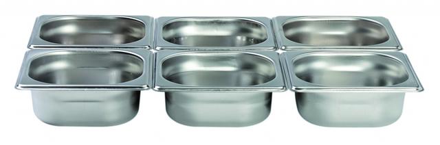 Interlux Gastronormbak 1/6 - 176x162x65mm - Zonder grepen