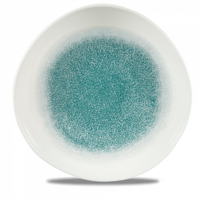 Churchill Studio Prints Raku Bord plat organisch - Ø286mm - Jade Green