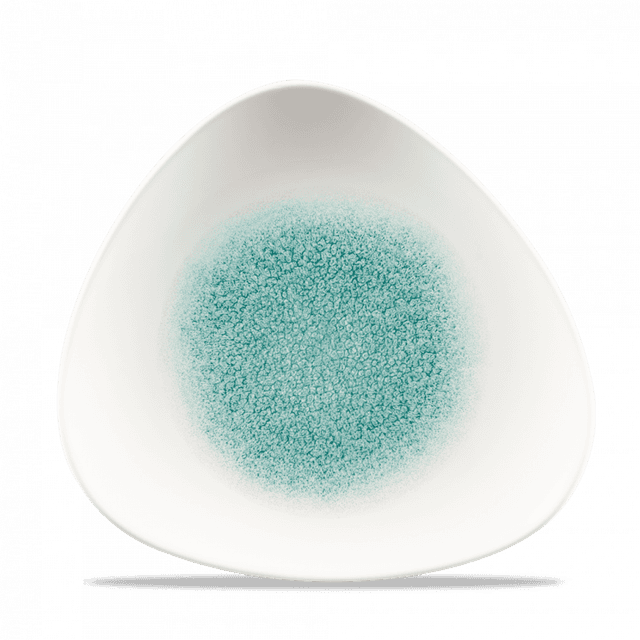 Churchill Studio Prints Raku Bord plat driehoek - B 245mm - Jade Green