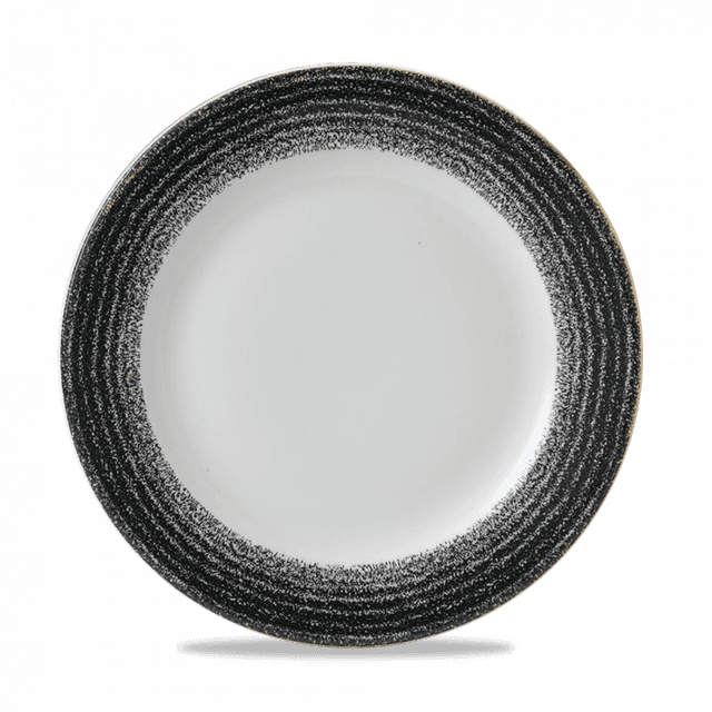 Churchill Studio Prints Homespun Coupebord plat - Ø260mm - Charcoal Black