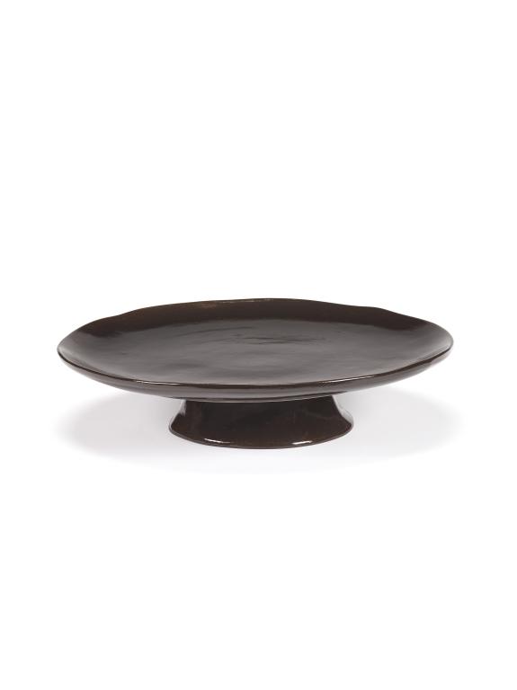 Serax La Mère tableware Plateau groot op voet - Ø305mm - H 60mm - Ebony