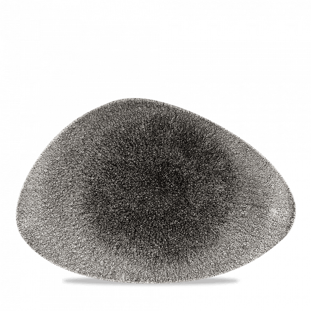 Churchill Studio Prints Raku Bord plat driehoek - 304x205mm - Quartz Black