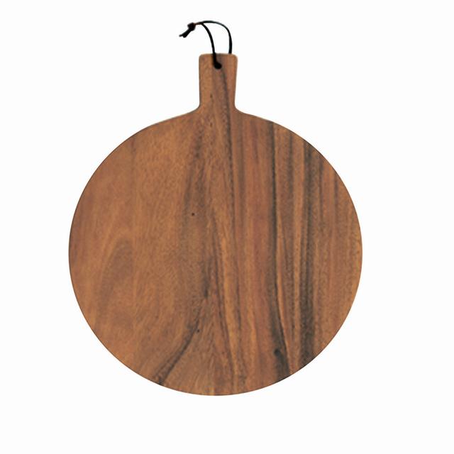 Playground Serveerplank rond met greep - Ø350mm - Acacia