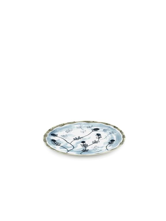 Serax Midnight Flowers Ontbijtbord - Ø200mm - Mirtillo Tea