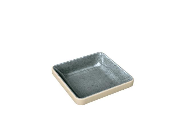 Playground Nara Schaal plat vierkant - 90x90x23mm - Grey