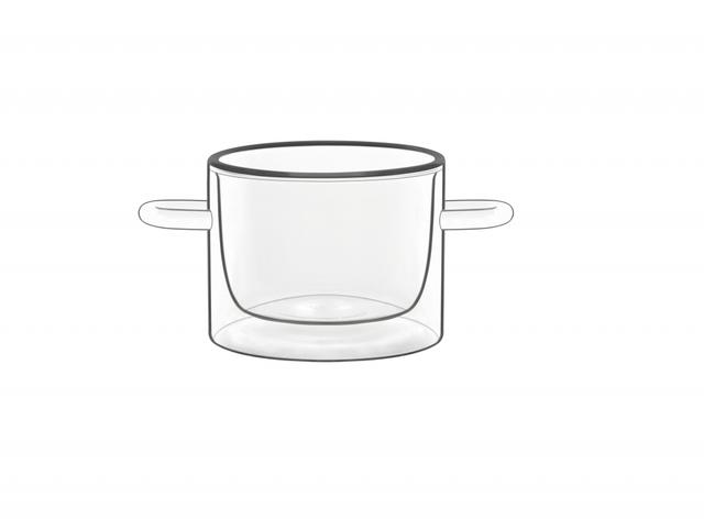 Playground Serveerpan klein dubbelwandig - Ø70mm