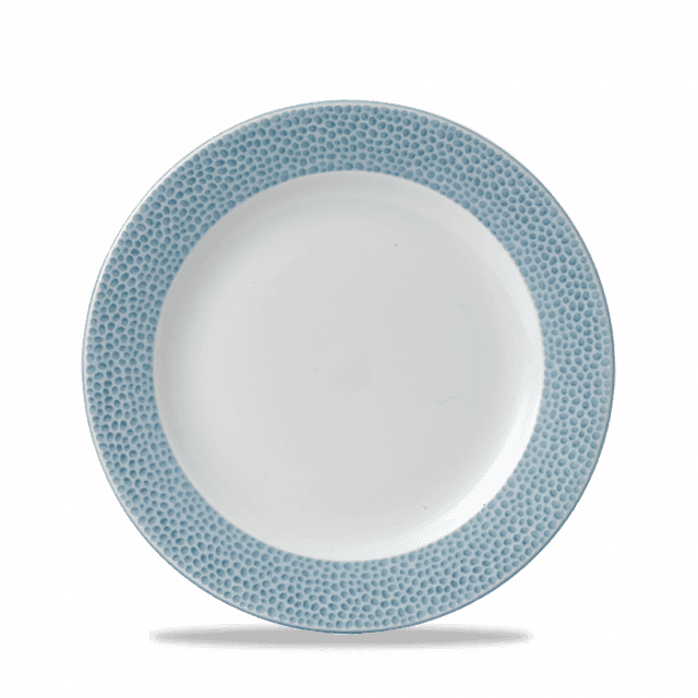 Churchill Isla Spinwash Bord plat met rand - Ø234mm - Ocean Blue
