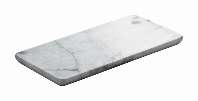 Playground Schaal rechthoekig marmer - 180x90x11mm - White