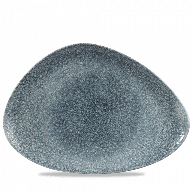Churchill Studio Prints Raku Bord plat driehoek - 365x250mm - Topaz Blue