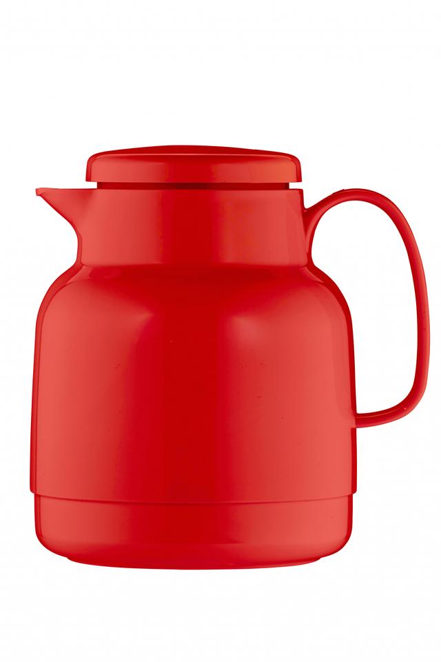 Helios Mondo Thermoskan kunststof - 1Ltr - Rood