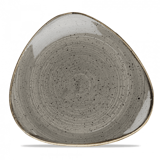Churchill Stonecast Bord plat driehoek - B 285mm - Peppercorn Grey