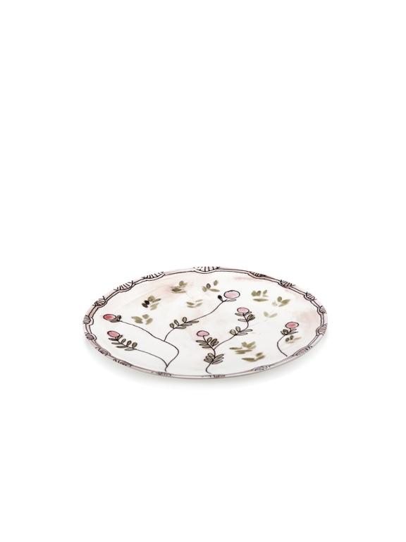 Serax Midnight Flowers Voorgerecht bord- Ø240mm - Mirtillo Nude