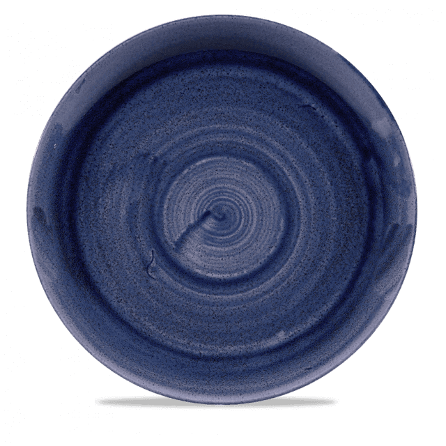Churchill Stonecast Patina Coupebord plat - Ø288mm - Cobalt Blue