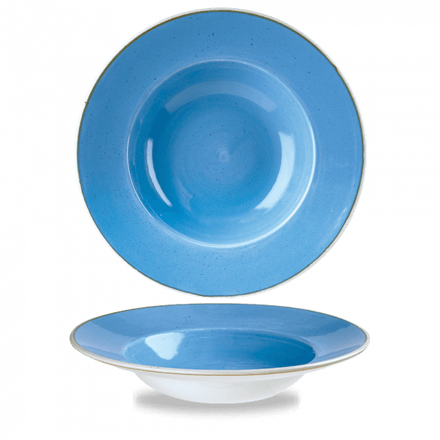 Churchill Stonecast Bord diep met brede rand - Ø280mm - 0.468Ltr - Cornflower Blue