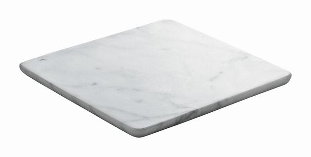 Playground Schaal vierkant marmer - 180x180x11mm - White