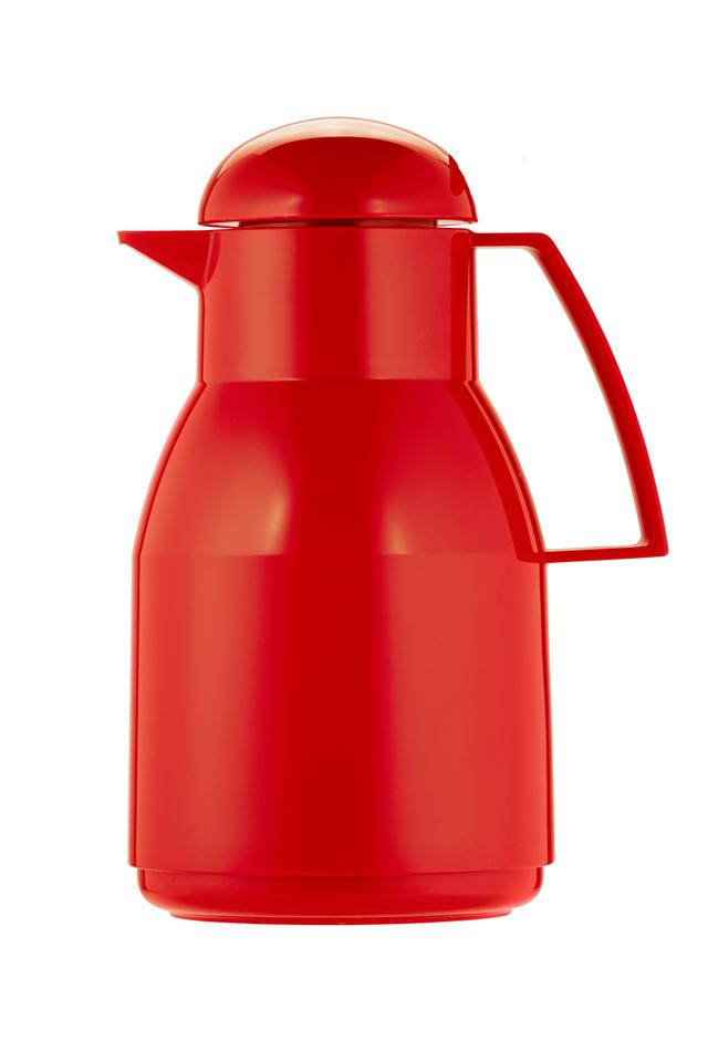 Helios Top Thermoskan kunststof - 1Ltr - Rood