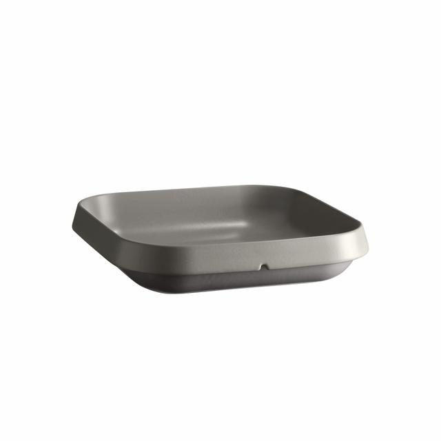 Emile Henry Welcome Schaal vierkant - 300x300x65mm - Gris béton