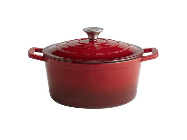 APS Kookpan met deksel 5 Stars - 4Ltr - Rood