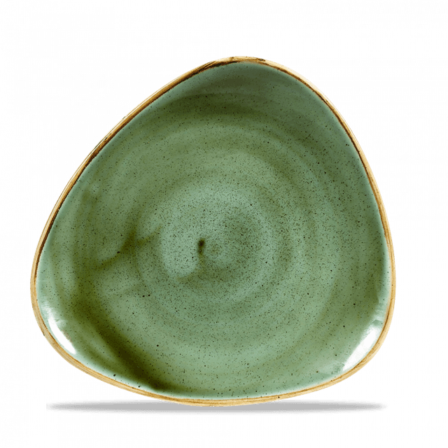 Churchill Stonecast Bord plat driehoek - B 245mm - Samphire Green
