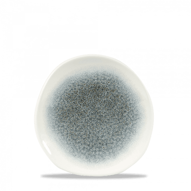 Churchill Studio Prints Raku Bord plat organisch - Ø186mm - Topaz Blue