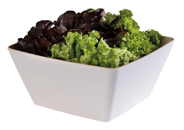 APS Schaal Frida - 250x250x120mm - Wit/houtlook