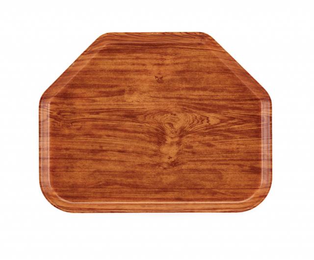 Cambro Camtray trapezium - 457x355mm - Java Teak