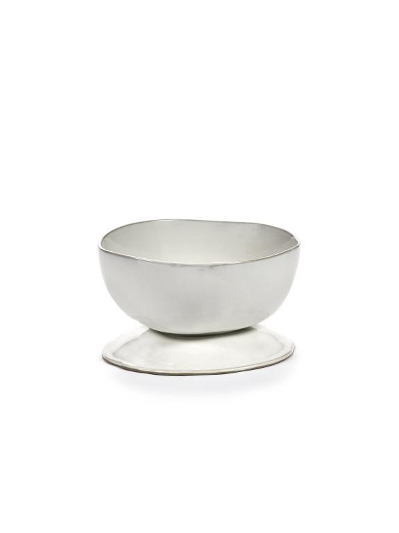 Serax La Mère tableware Schaal hoog op voet L - Ø205mm - H 130mm - Off White