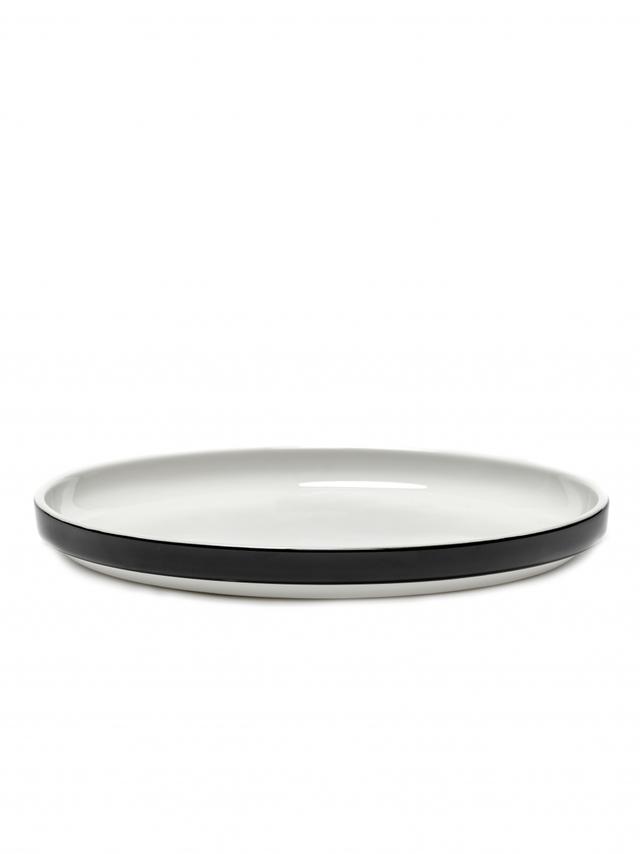 Serax VVD Bord laag - Ø260mm - H 25mm - Zwart geglazuurd