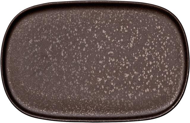 Fortessa Nivo Mokka Schaal plat coupe - 170x110x17mm - Bruin