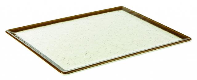 APS Plateau 1/2GN Stone Art - 325x265x15mm - Wit/Bruin