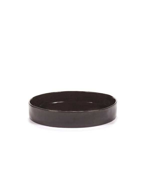 Serax La Mère tableware Bord diep L - Ø250mm - H 45mm - Ebony
