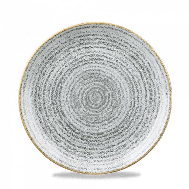 Churchill Studio Prints Homespun Coupebord plat - Ø217mm - Stone Grey