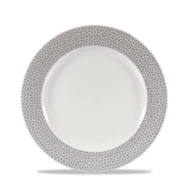 Churchill Isla Spinwash Bord plat met rand - Ø210mm - Shale Grey