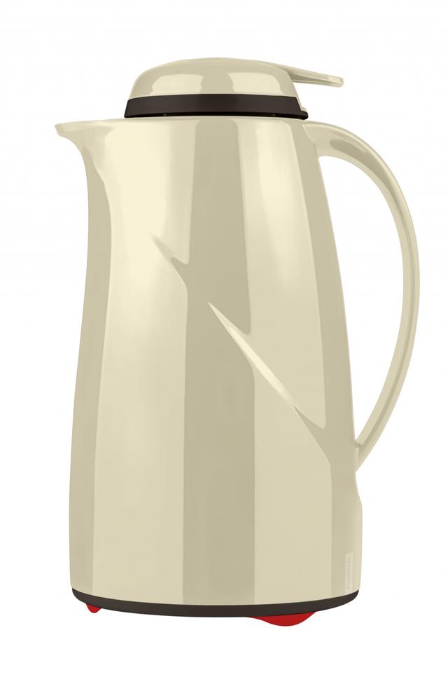 Helios Wave Push Thermoskan kunststof - 1Ltr - Vanille