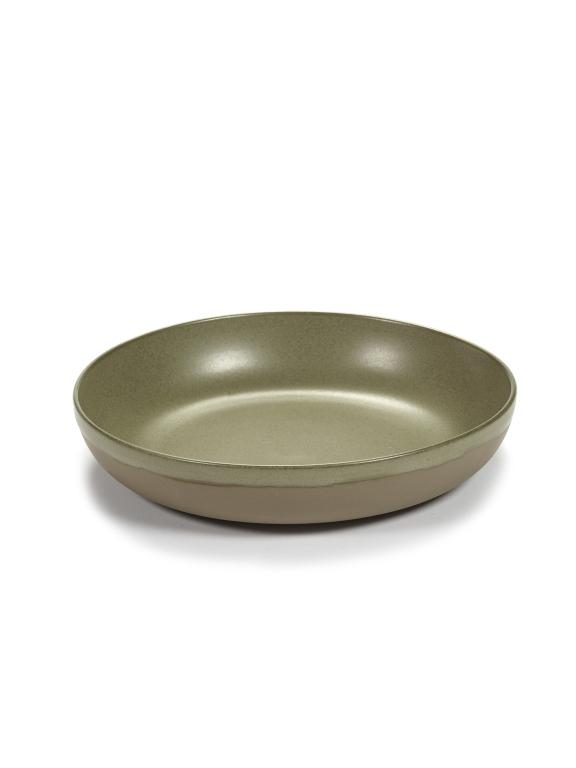 Serax Surface Serveerschaal S - Ø270mm - H 55mm - Camogreen