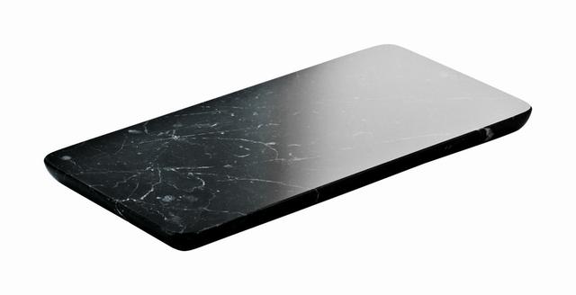 Playground Schaal rechthoekig marmer - 180x90x11mm - Black