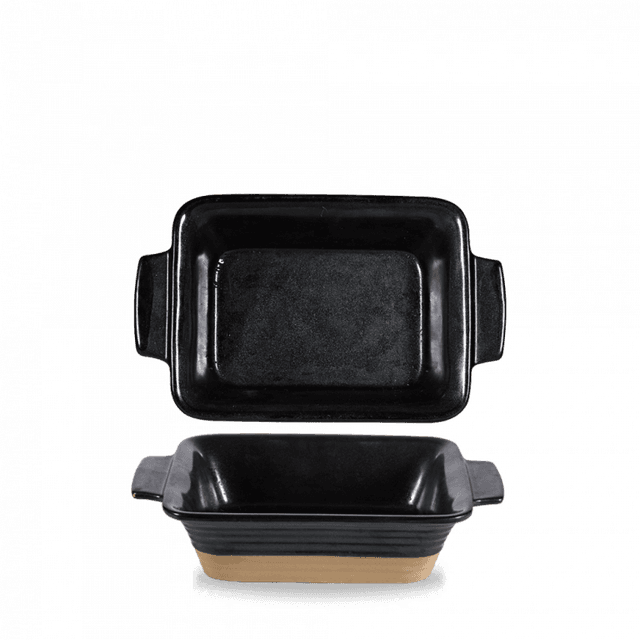 Churchill Art De Cuisine Igneous Schaal rechthoekig - 170x130mm - 0.483Ltr - Black