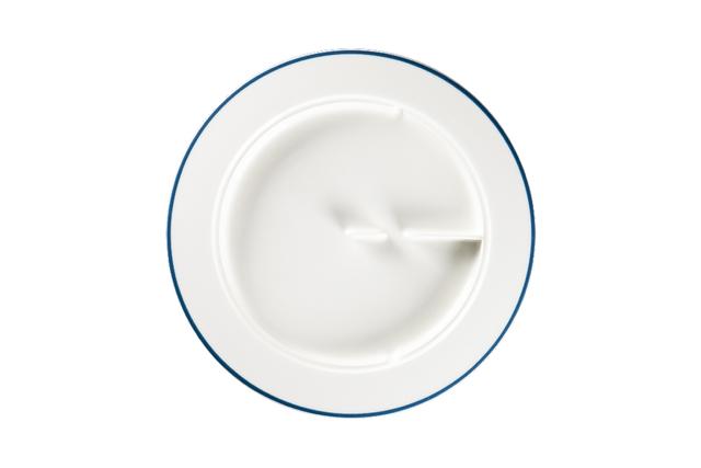 RAK Sensate Bord plat met rand - Ø280mm - Blue line