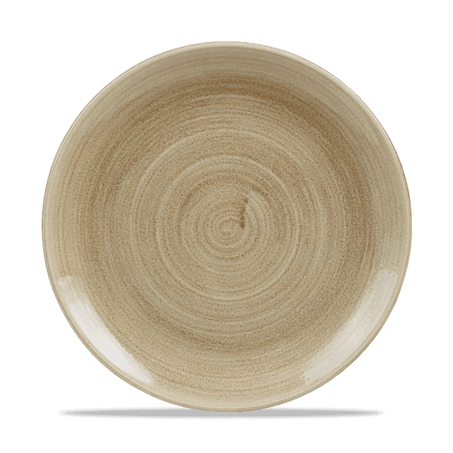 Churchill Stonecast Patina Coupebord plat - Ø260mm - Antique Taupe