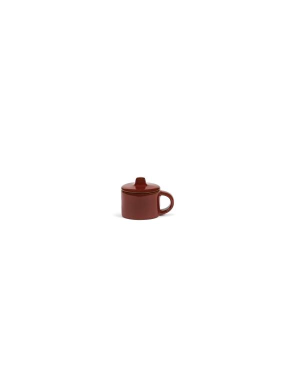 Serax La Mère tableware Ristretto kopje met deksel - 0.06Ltr - Venetian Red