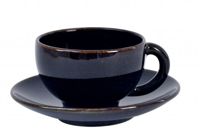 Jars Tourron Theekop met schotel - 0.18Ltr - Indigo