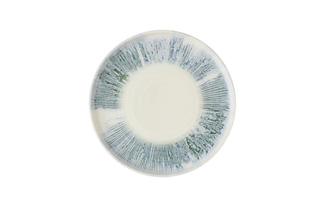 Churchill Inked Lyra Bord plat met opstaande rand - Ø260mm - Blue