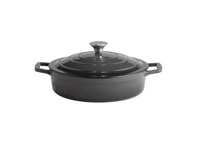 APS Braadpan met deksel 5 Stars - 3Ltr - Antraciet