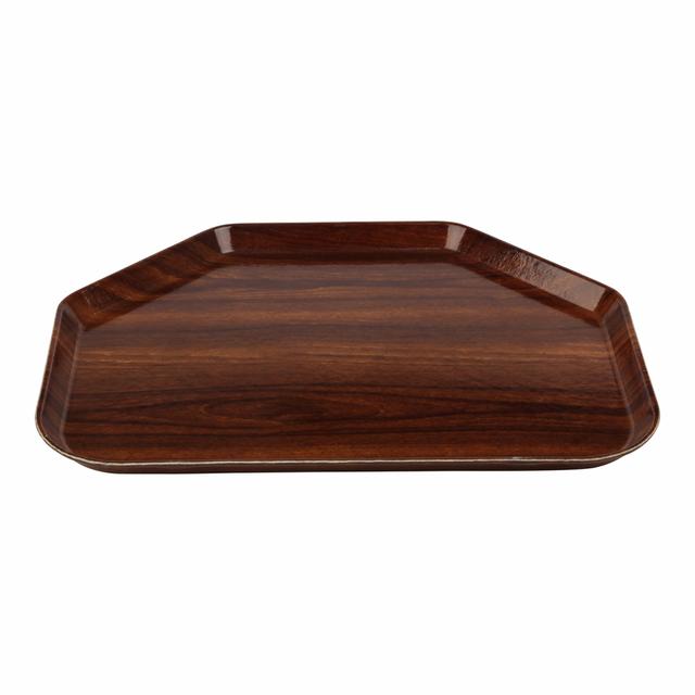 Cambro Camtray trapezium - 457x355mm - Burma Teak