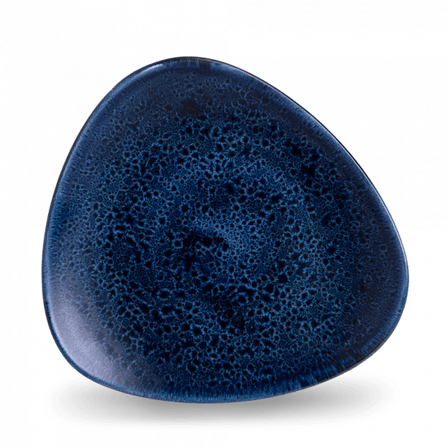 Churchill Stonecast Plume Bord plat driehoek - B 245mm - Ultramarine