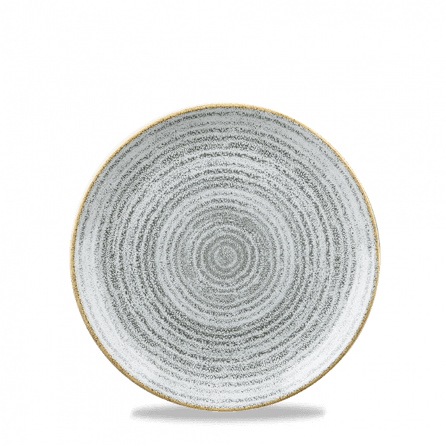 Churchill Studio Prints Homespun Coupebord plat - Ø165mm - Stone Grey