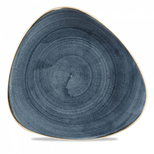Churchill Stonecast Bord plat driehoek - B 285mm - Blueberry