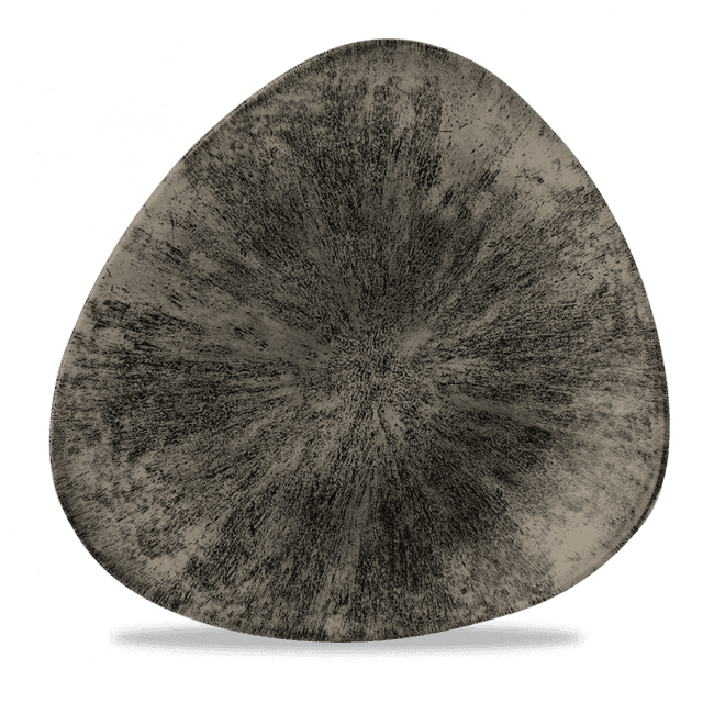 Churchill Studio Prints Stone Bord plat driehoek - B 285mm - Quartz Black